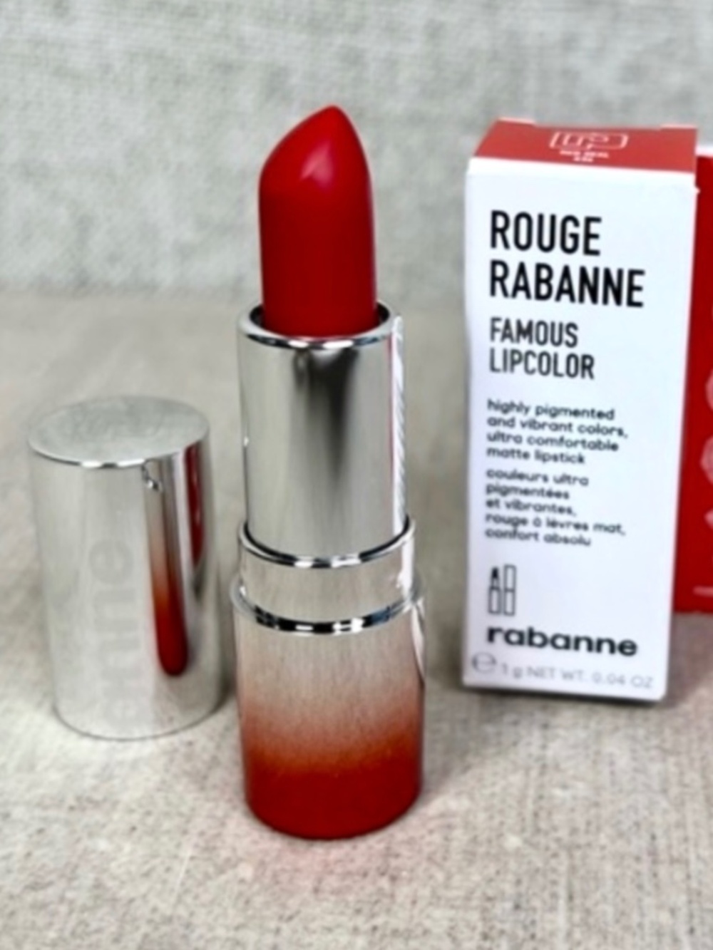 ❤️3 for $30❤️ Rabanne Famous Lipcolor Matte Lipstick mini in 636 Red Seal